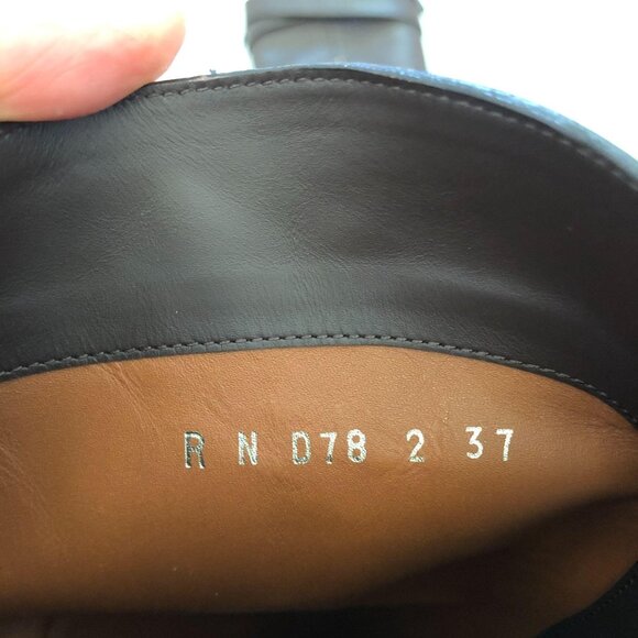 NWT VALENTINO GARAVANi Bowrap Knee-High Brown Boot Size 37/6.5 - Picture 9 of 13